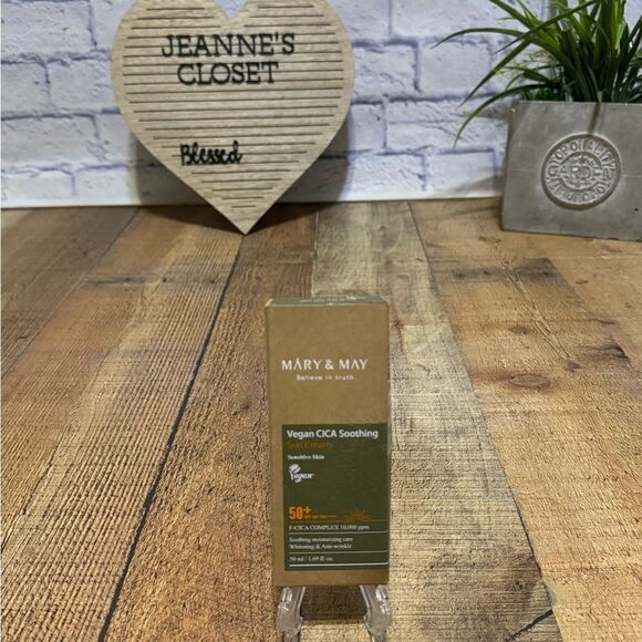 Mary&May Vegan CICA Soothing Sun Cream SPF50+ PA++++ 50ml new in box - Picture 3 of 8